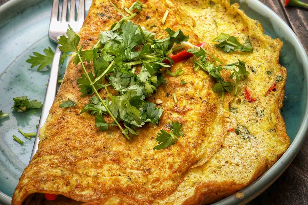 Frittata con la mollica di pane