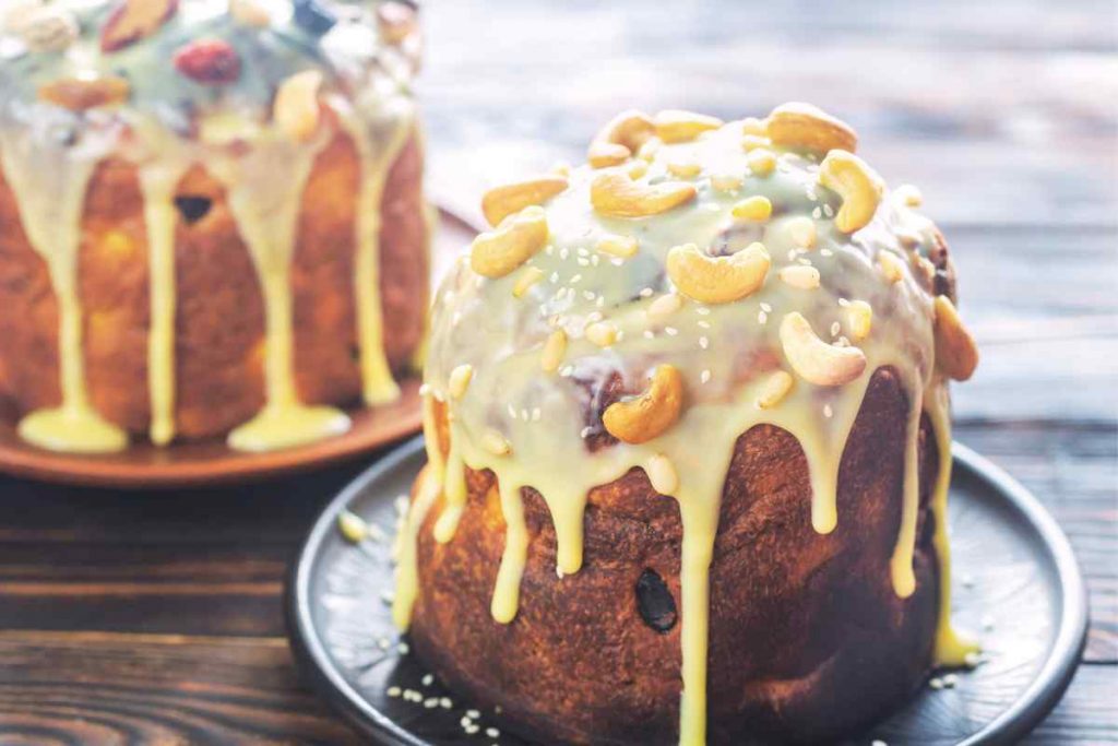 Panettone farcito con crema all'arancia