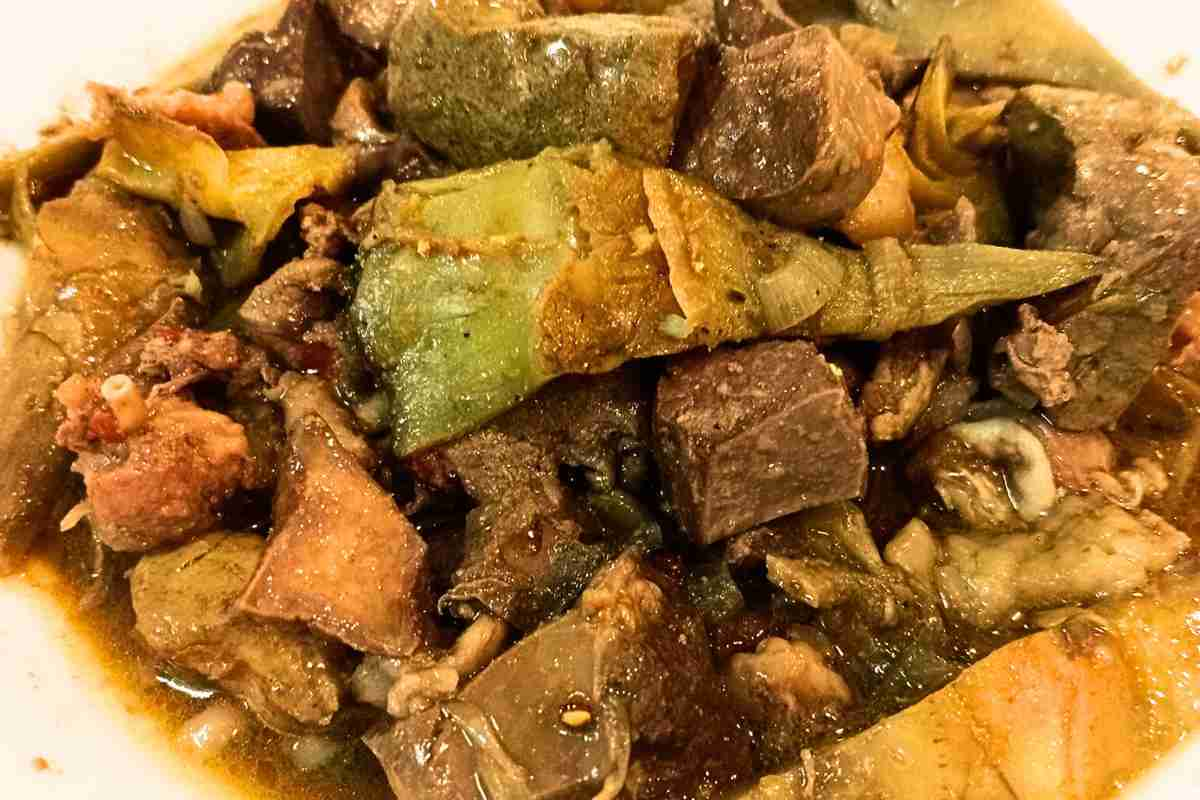 Coratella con i carciofi