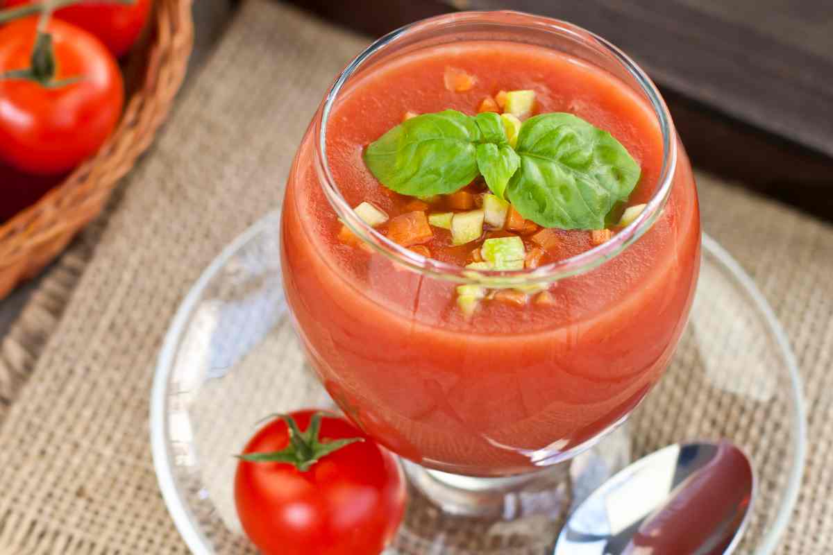 Gazpacho in un bicchiere