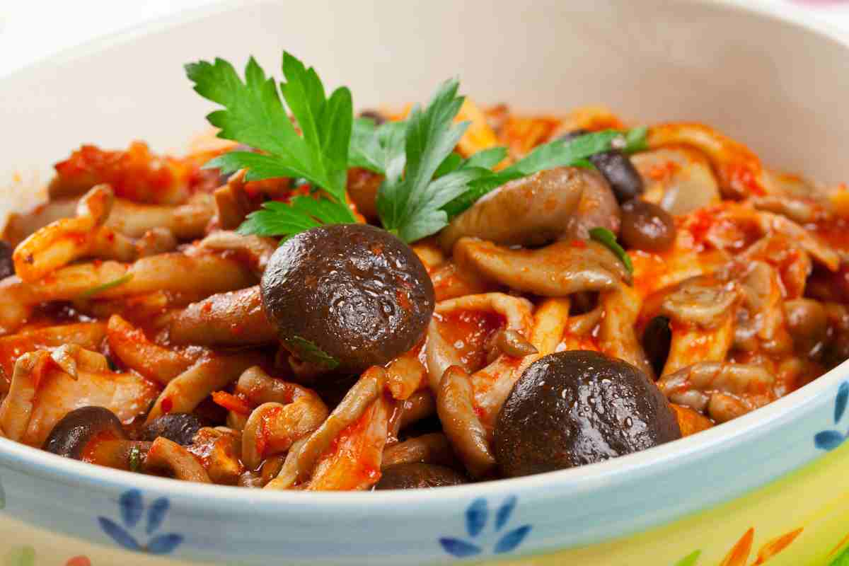 Sugo ai funghi porcini in una ciotola