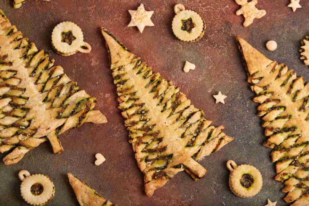 Albero di Natale con pasta sfoglia