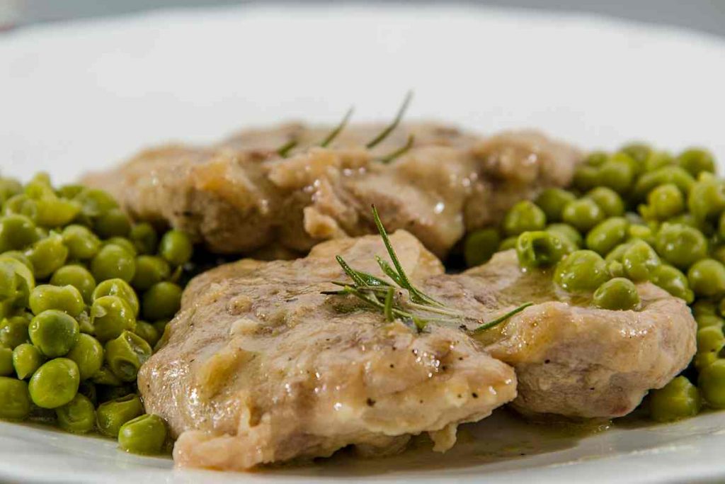 Ossobuco con piselli