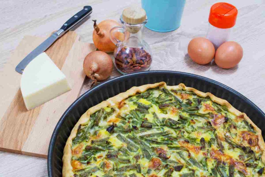 torta salata con fagiolini