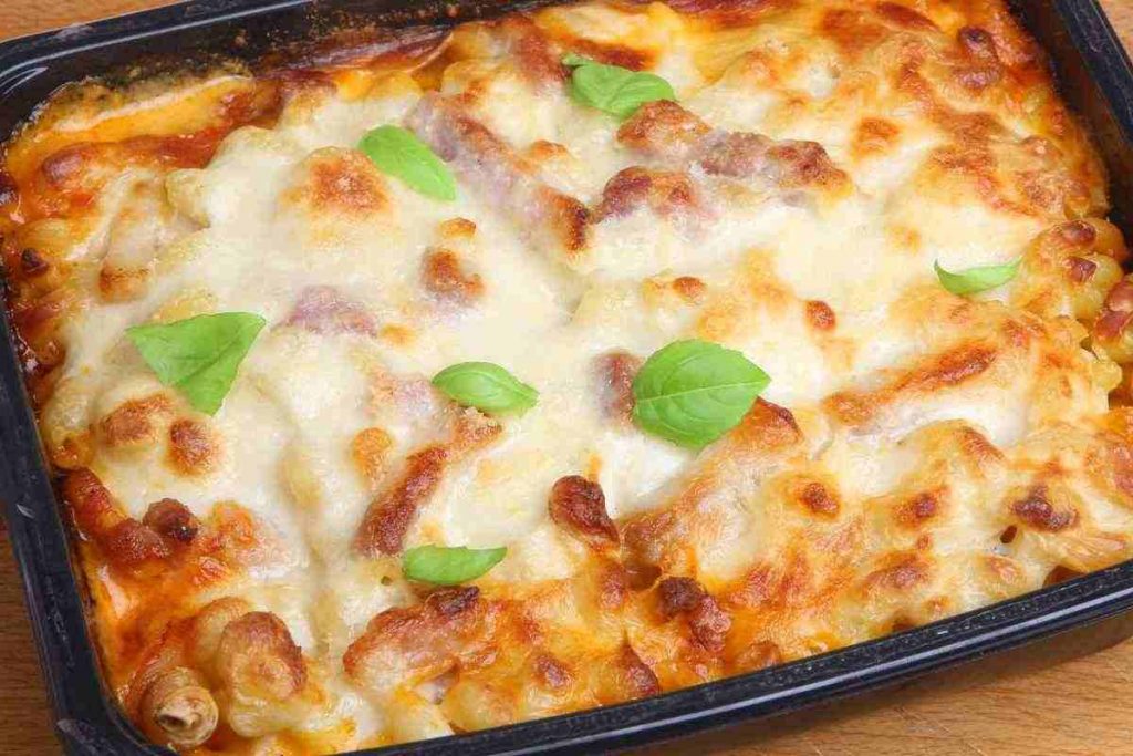 pasta al forno con polpettine