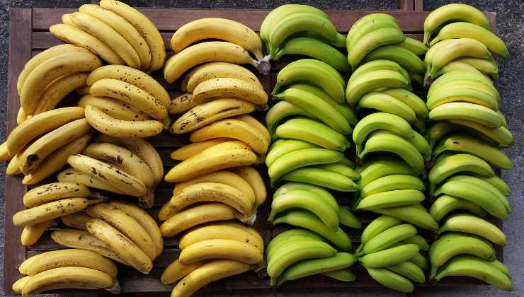 Banane acerbe o mature cosa è meglio