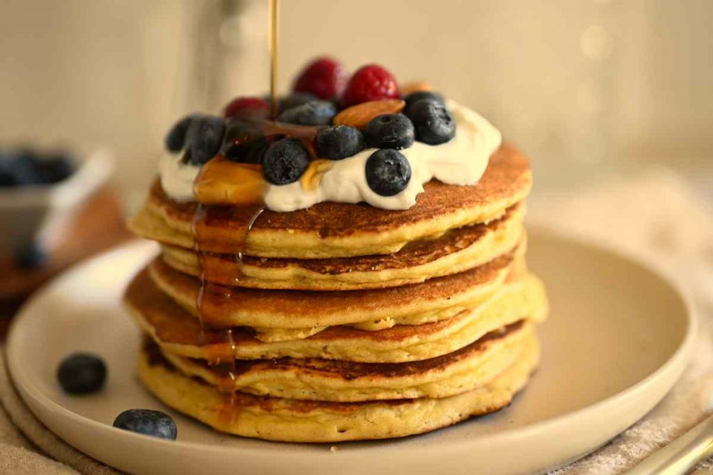 Pancake con la farina di ceci 