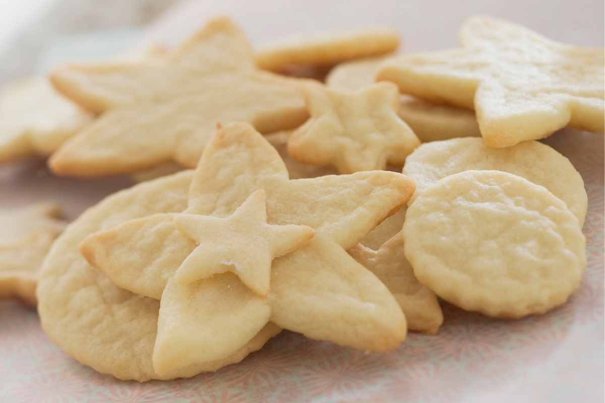 Biscotti senza zucchero a forma di stella