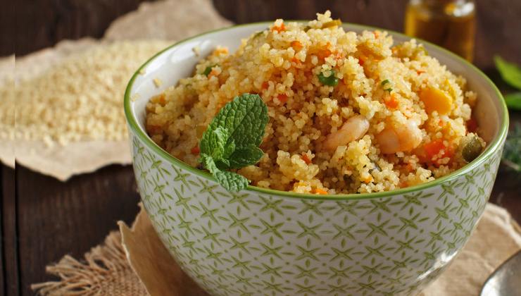 Cous Cous con gamberetti ricetta