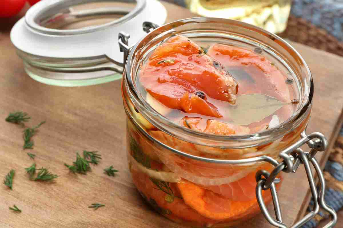 Salmone sottolio ricetta