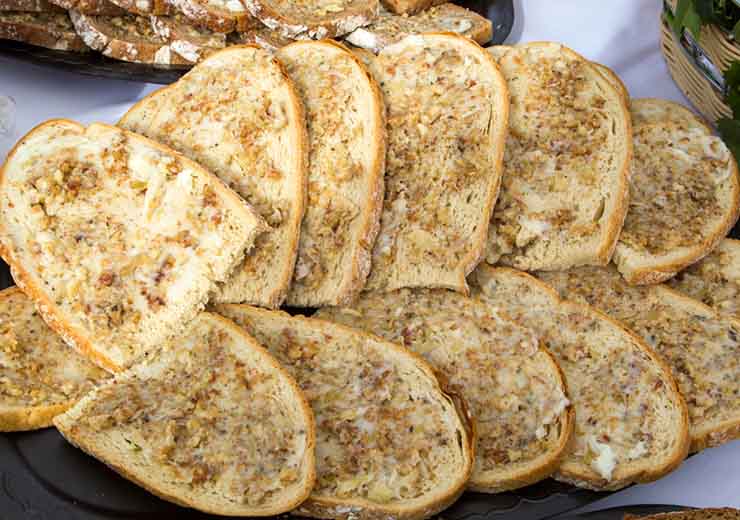 bruschette con lardo ricetta