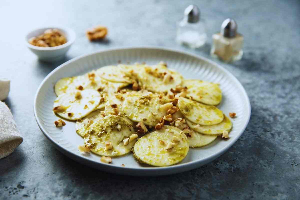 carpaccio di zucchine con feta