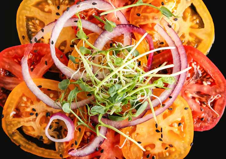 carpaccio di pomodori ricetta