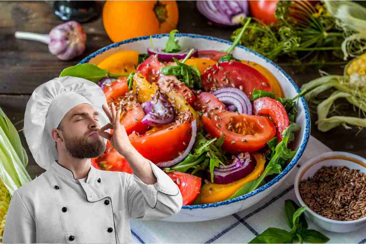 È una primavera di colori e sapori: l’insalata di pomodori alla siciliana ti conquista all’istante