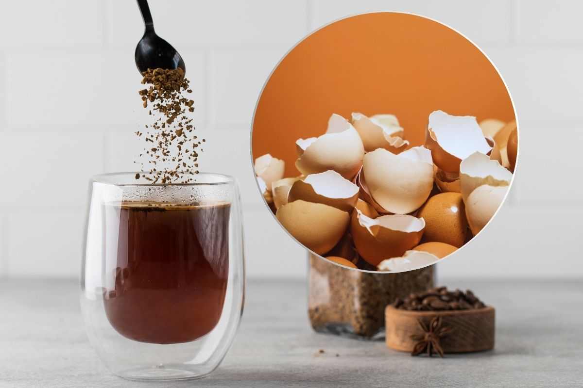 Gusci d’uova, invece di buttarli mettili nel caffè in polvere: lo renderanno molto più buono