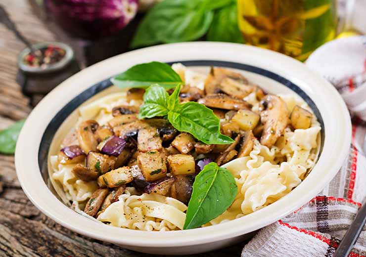 pasta melanzane in bianco ricetta