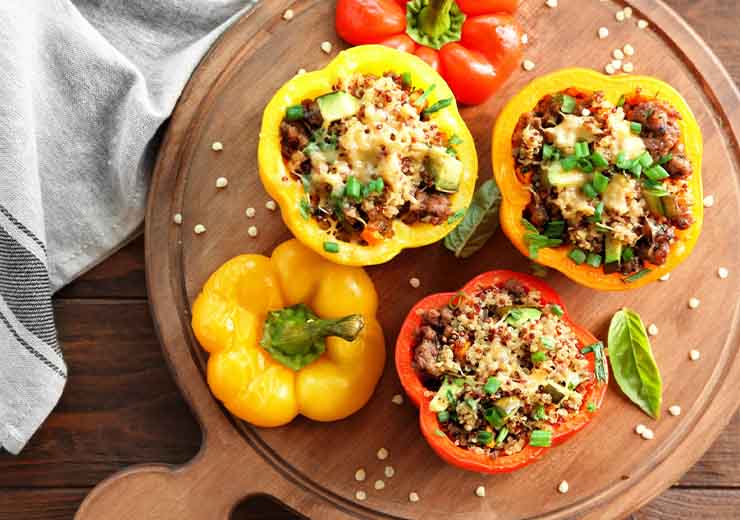 peperoni ripieni di cous cous e verdure ricetta