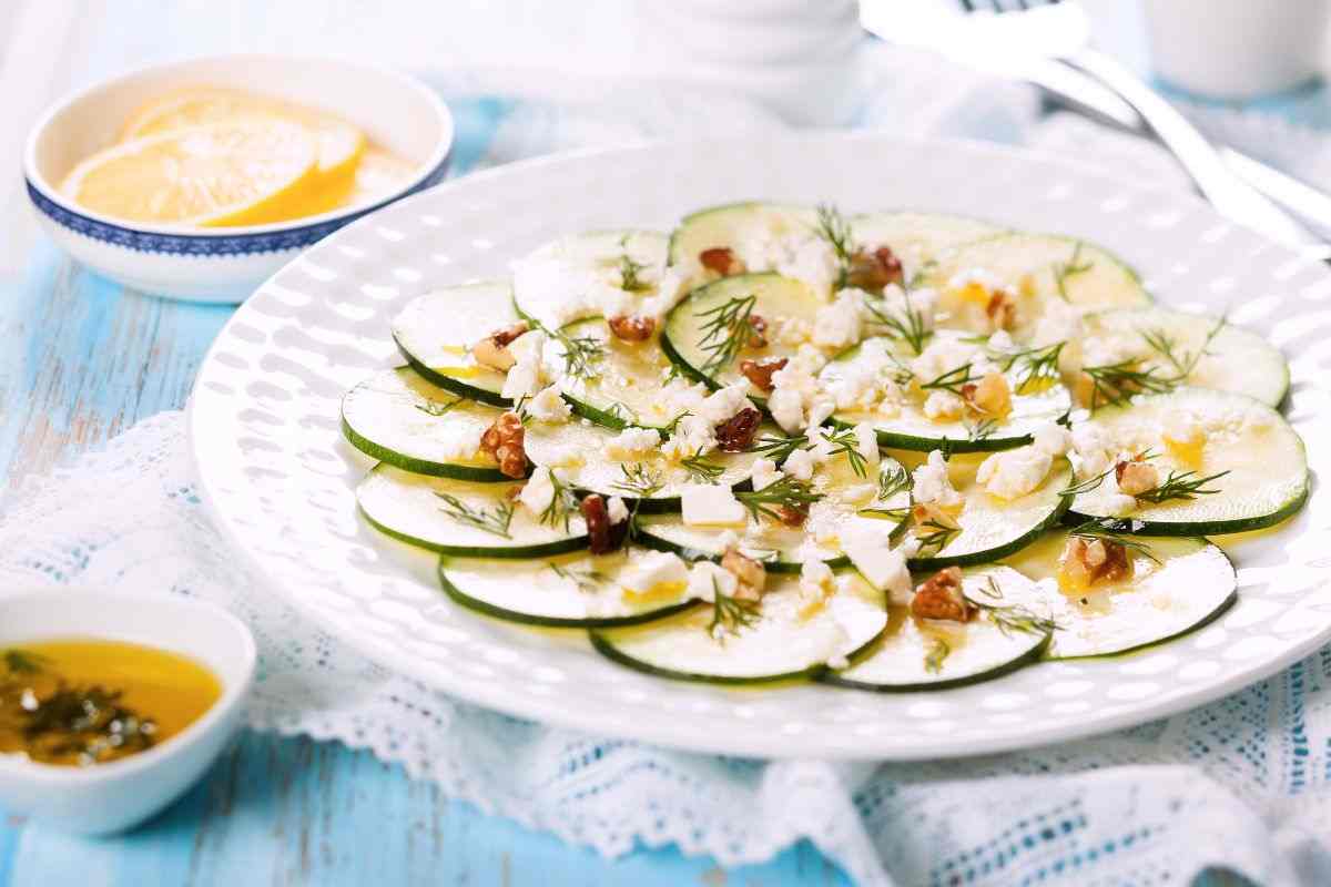 carpaccio di zucchine ricetta