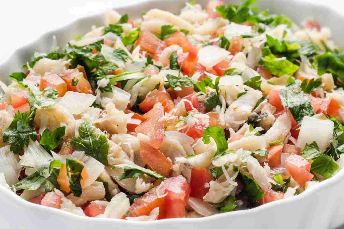 Insalata di baccalà siciliana ricetta