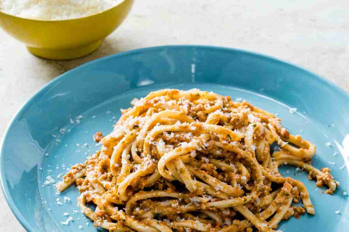 Pasta con pesto alla trapanese