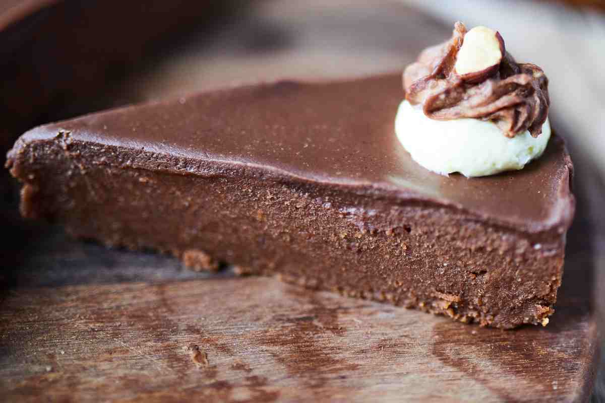 Torta cioccolato senza uova e farina ricetta