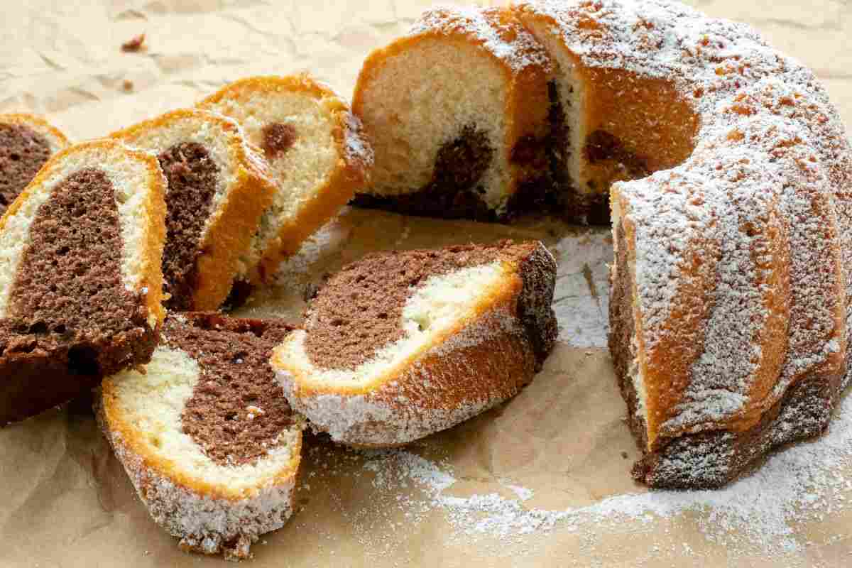 ricetta ciambellone doppio gusto