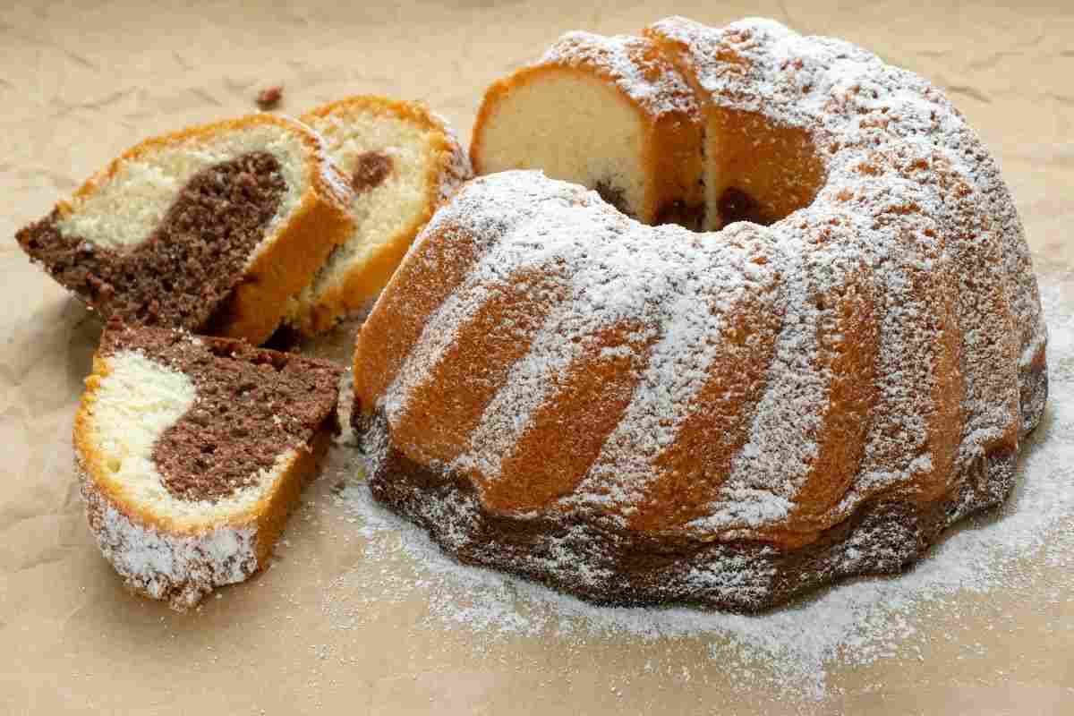 ricetta ciambellone doppio gusto