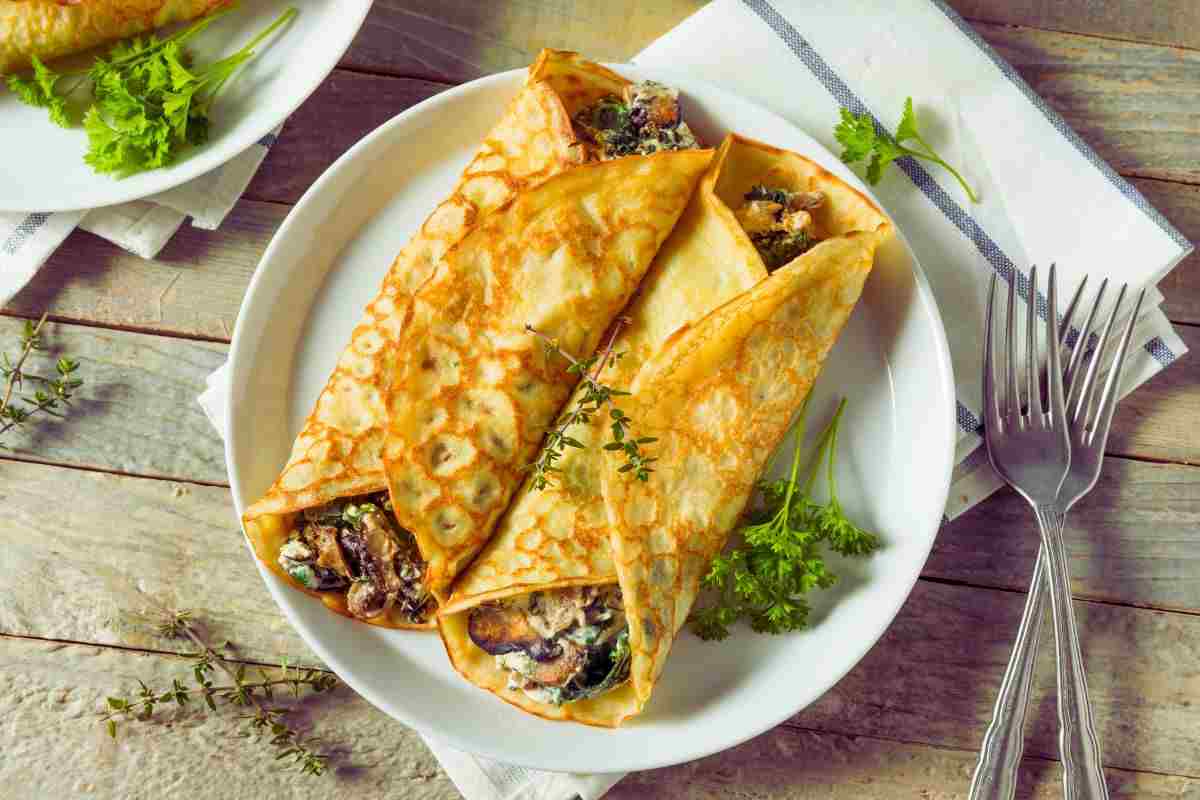 Crepes salate e filanti ricetta