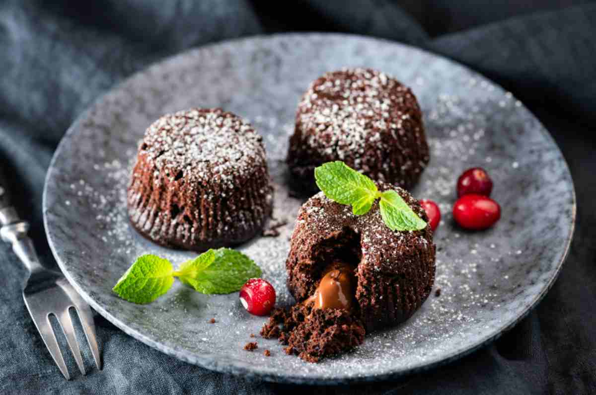 tortini al cioccolato in estate e inverno