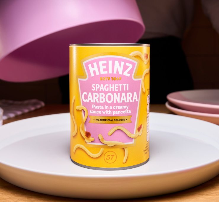 novità prodotto heinz spaghetti carbonara