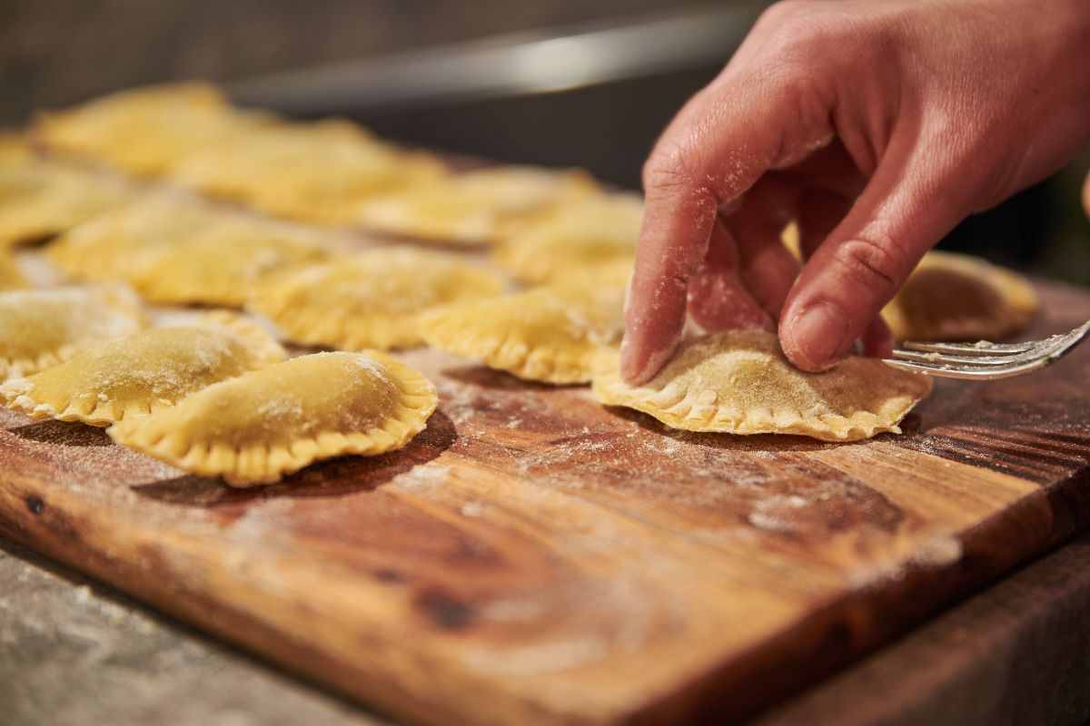 come fare ravioli a forma di fiore