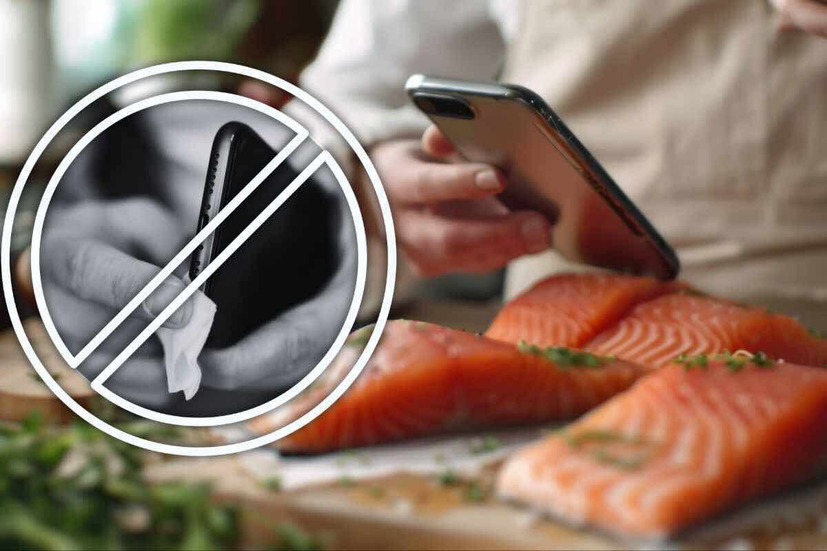 Smartphone in cucina: come usarlo senza sporcarlo