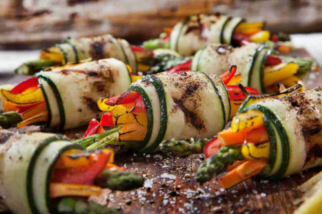 Involtini di zucchine con verdure 