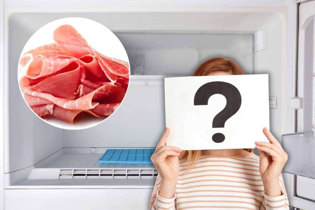 Il prosciutto crudo si può congelare?