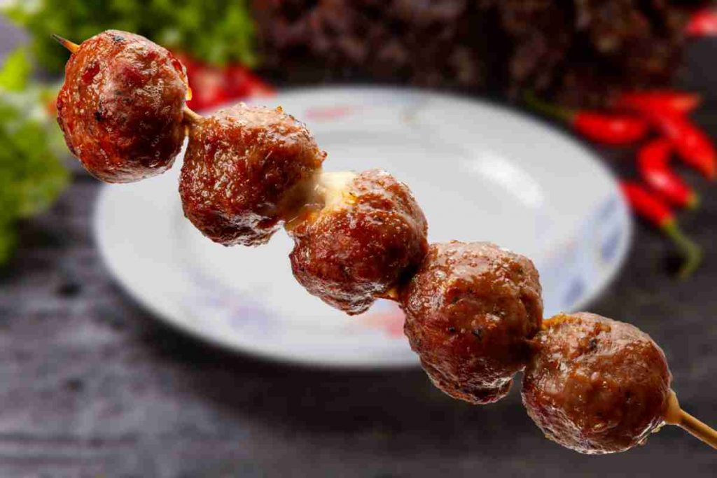 Spiedini di polpette ricetta