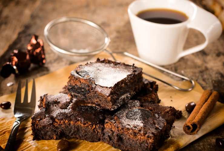 brownies cioccolato e caffè