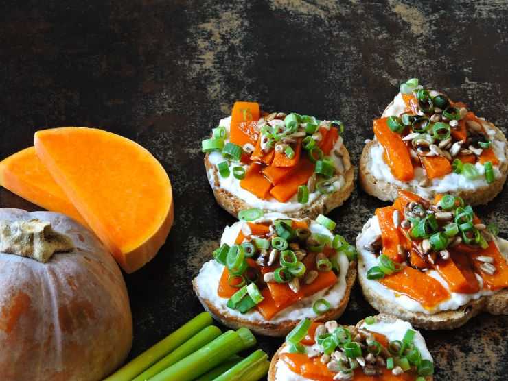 ricetta bruschetta zucca confit 