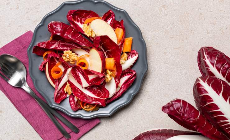 insalata radicchio e mela