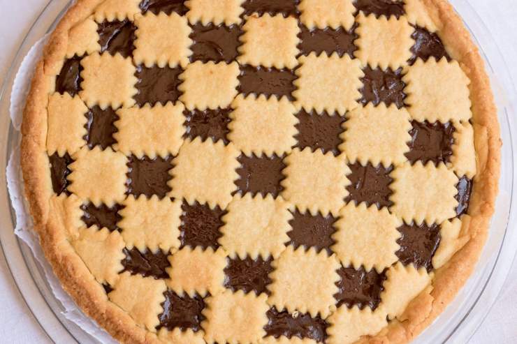 crostata con nutella vegan