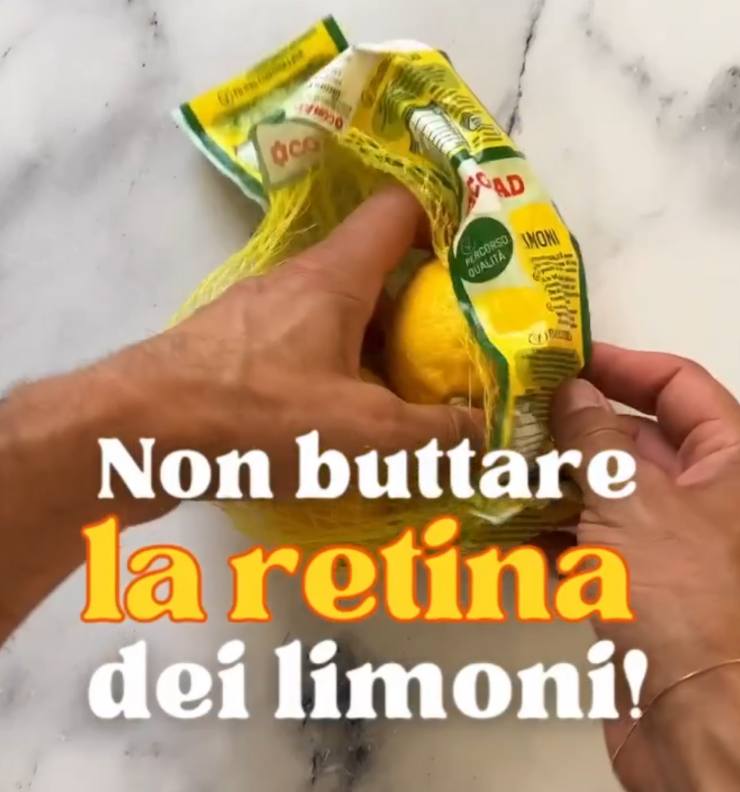 non buttare retine limoni