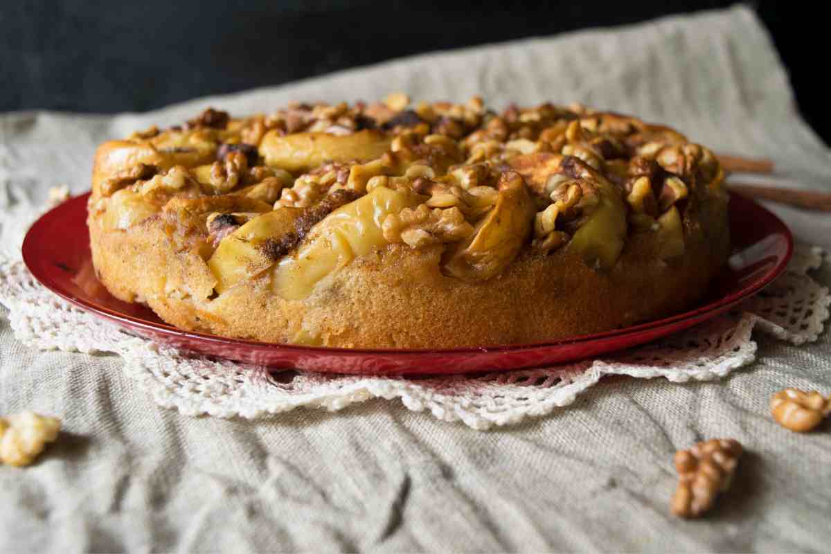 torta mele e noci ricetta nonna