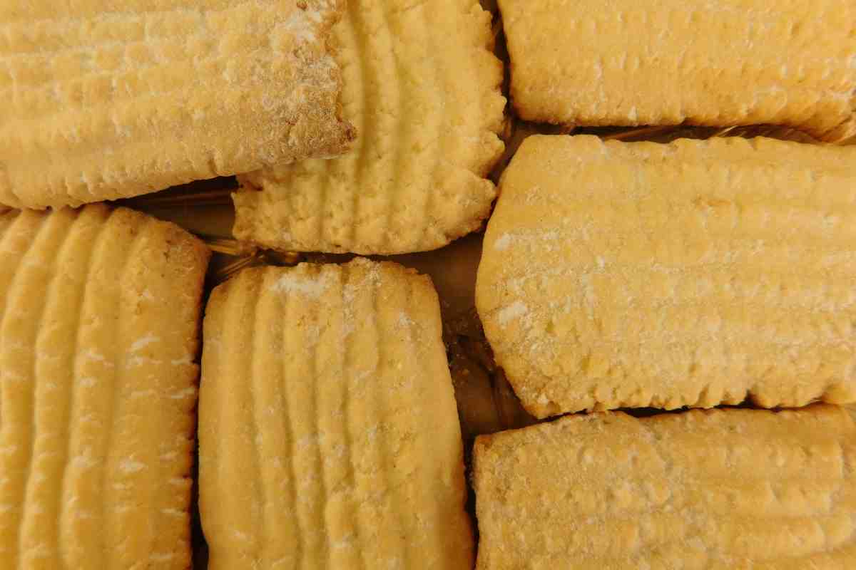 Biscotti integrali da inzuppo visti dall'alto