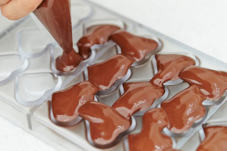 Cioccolato negli stampi, come comportarsi