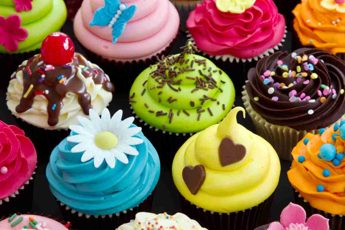 Cupcakes con tante farciture colorate