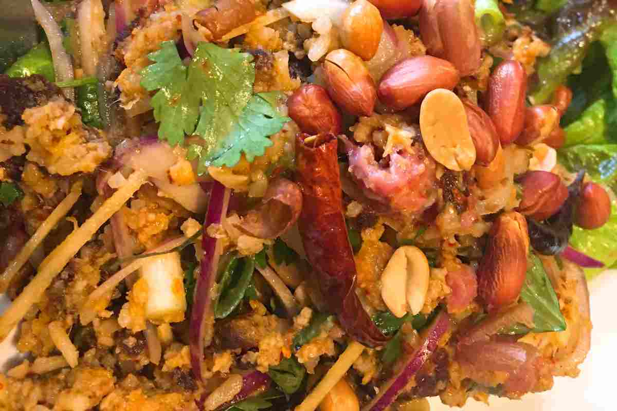 crispy rice salad ricetta