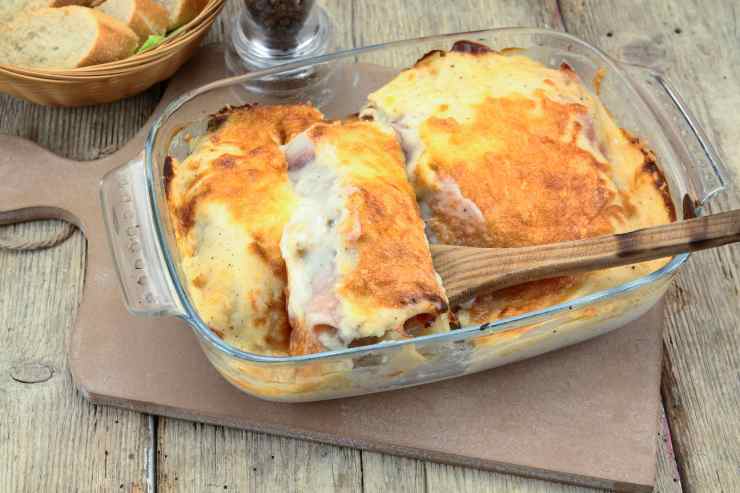 Involtini di prosciutto al forno ricetta