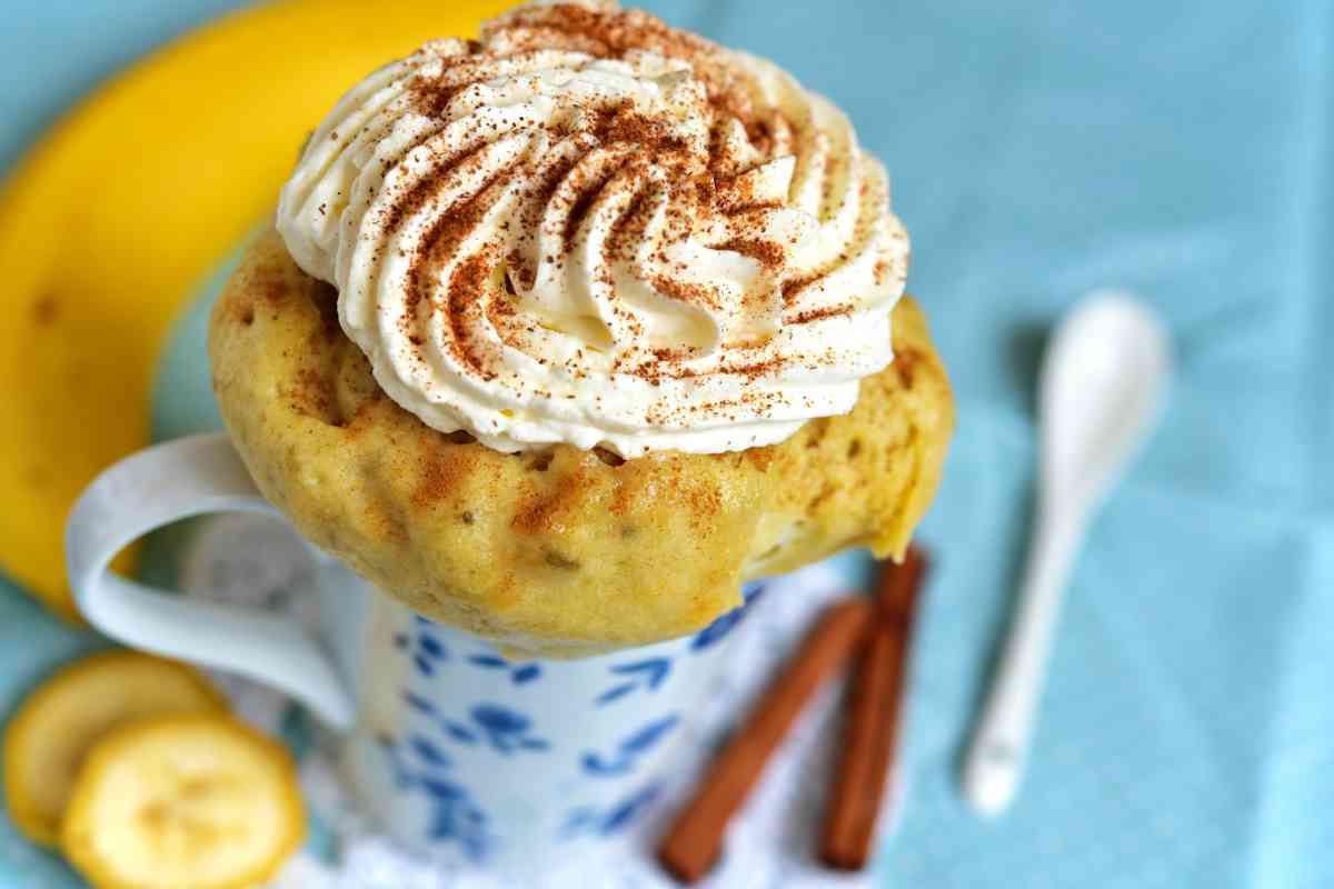 Mug cake alla banana