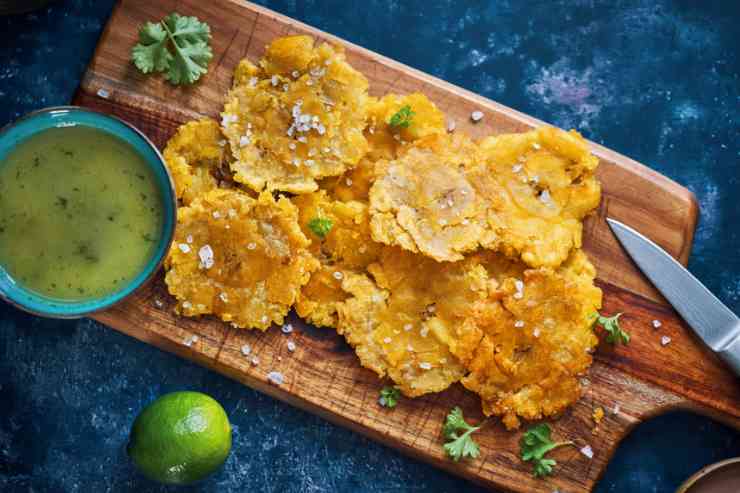 Platano fritto tostones 