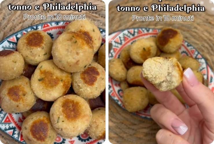 Polpette tonno e philadelphia ricetta