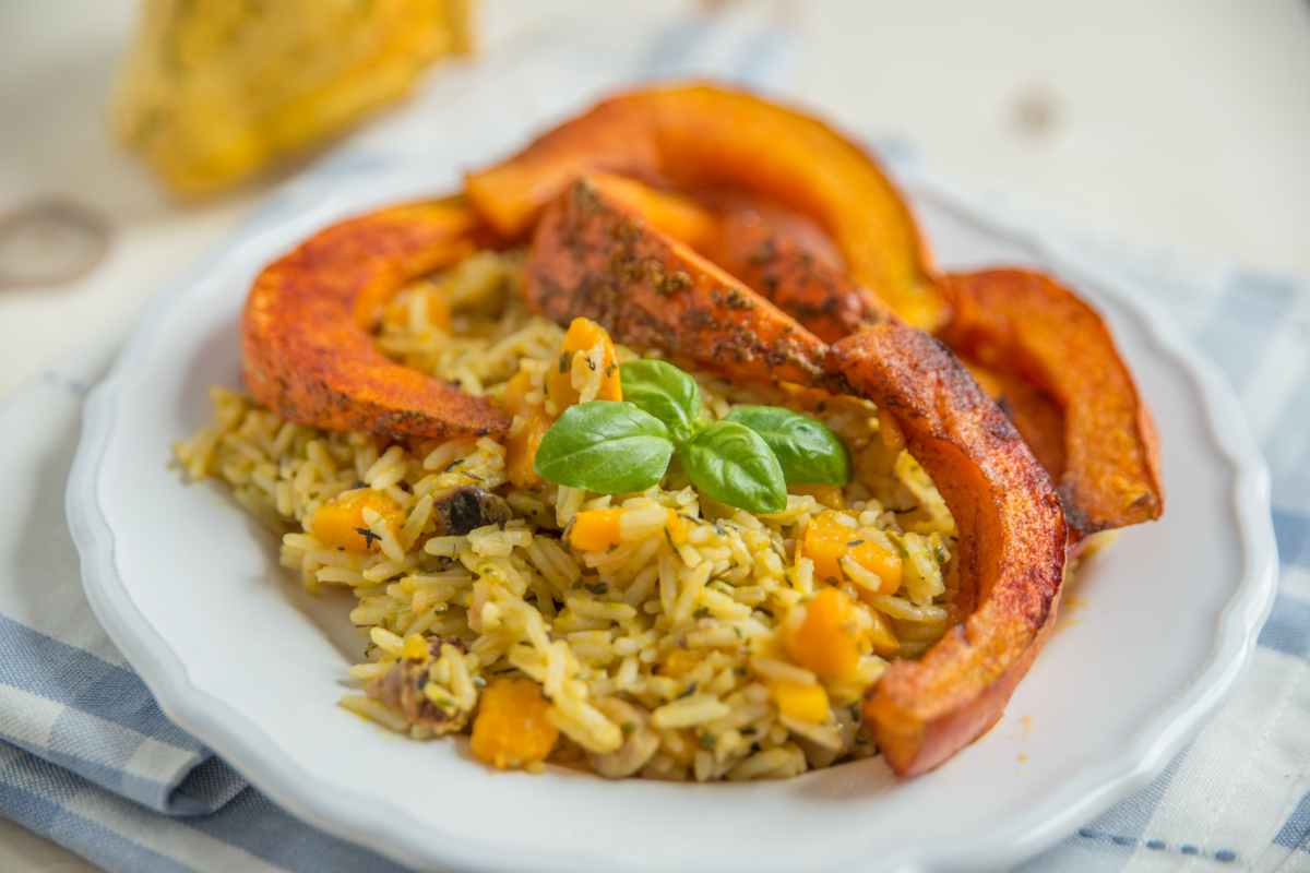 Riso Basmati con zucca al forno, primo autunnale saporito e profumato ...